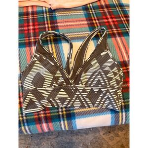 Aerie Geometric Sports Bra with Padding Size S